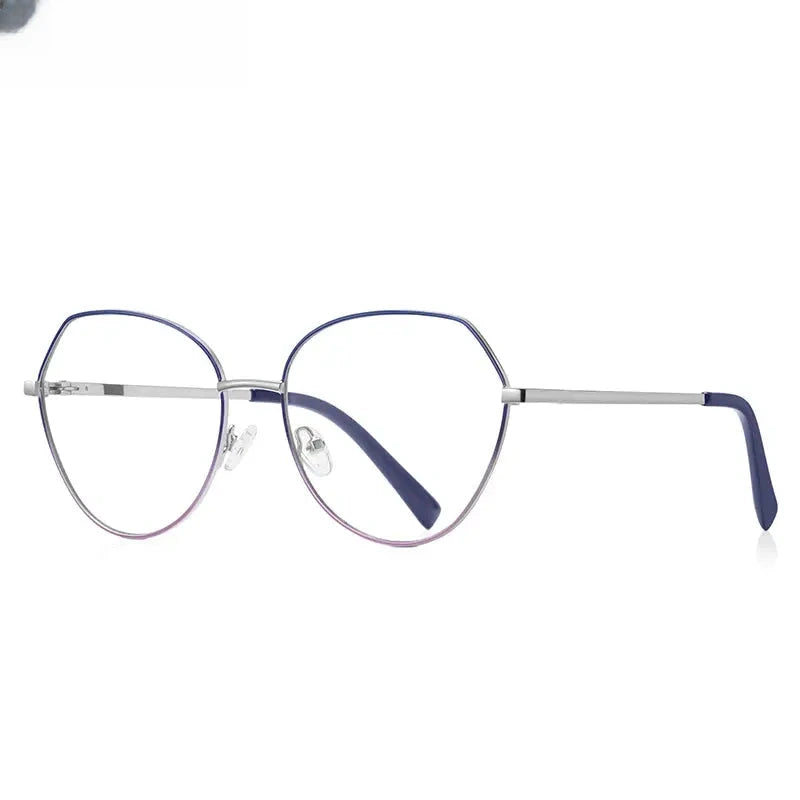 Women's Oval Full Rim Stainless Steel Reading Glasses 3095 — view 10 | Rx Spectacle