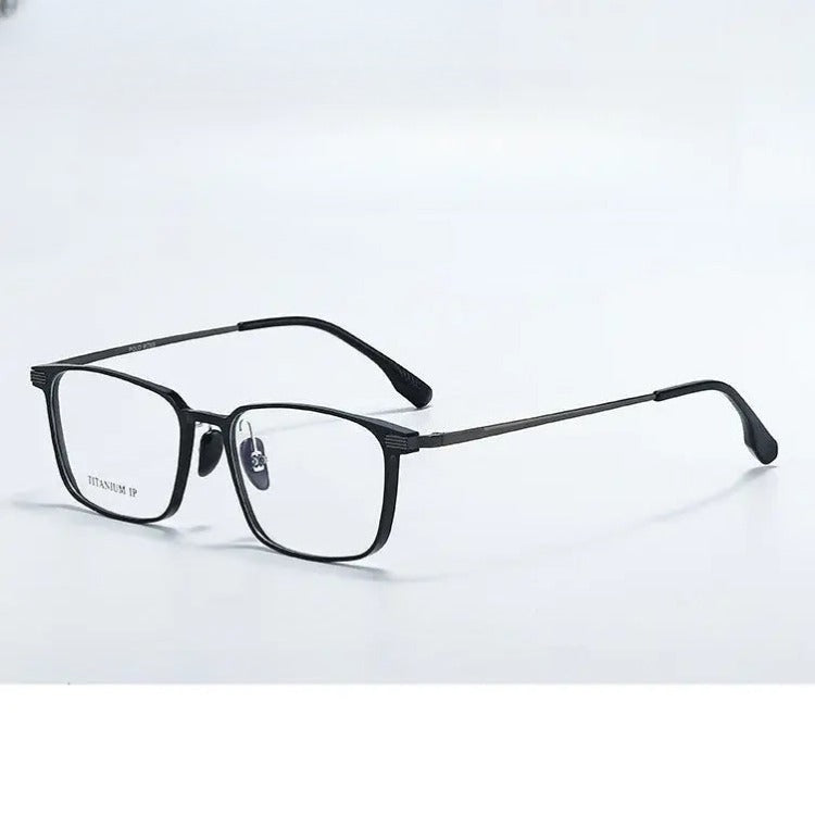 Unisex Square Full Rim Titanium Prescription Glasses 720265 — view 1 | Rx Spectacle