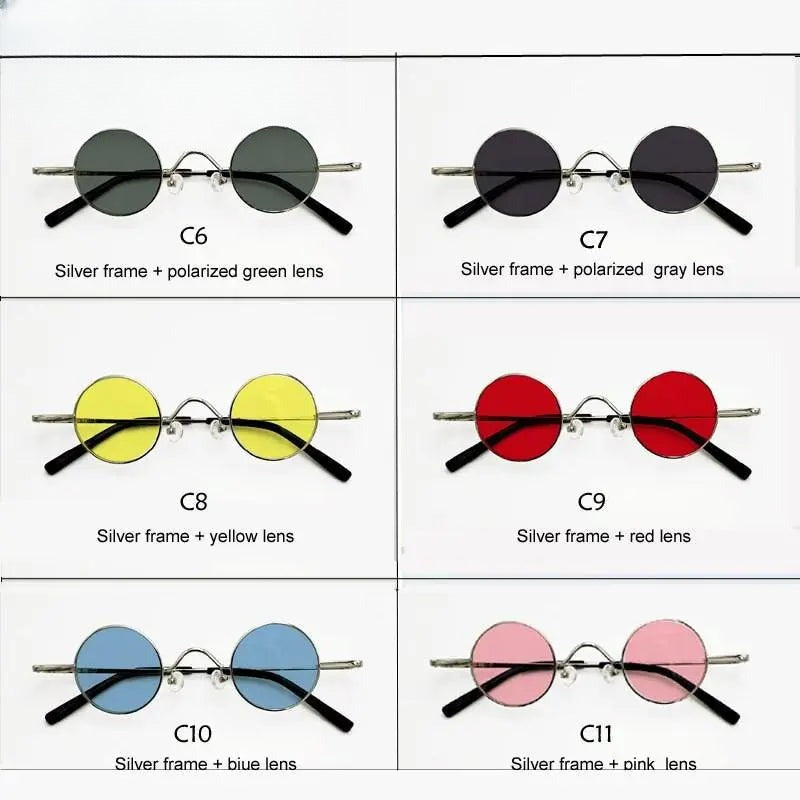 Unisex Round Full Rim Acetate Prescription Glasses Y050 — view 11 | Rx Spectacle