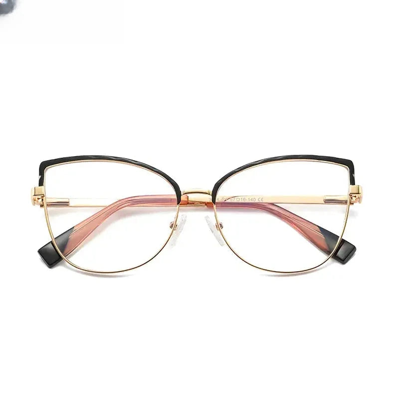 Women's Butterfly Full Rim Alloy Reading Glasses 3024 — view 11 | Rx Spectacle