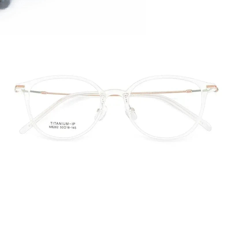Unisex Square Full Rim Titanium Prescription Glasses 618262 — view 3 | Rx Spectacle