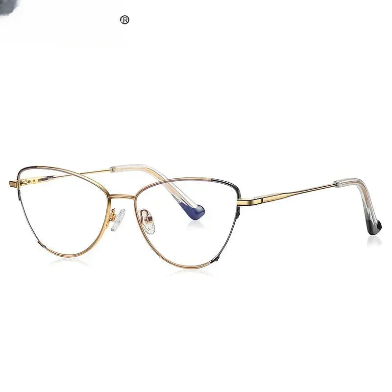 Women's Cat Eye Full Rim Titanium Reading Glasses 3030 — view 5 | Rx Spectacle