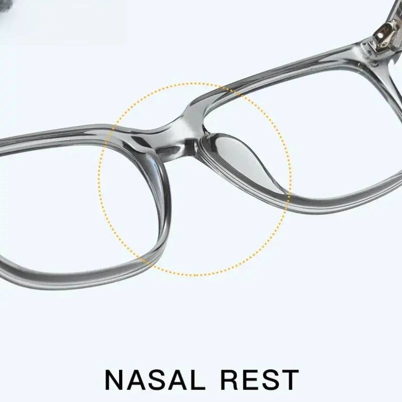 Unisex Square Full Rim Titanium Reading Glasses 2082 — view 4 | Rx Spectacle
