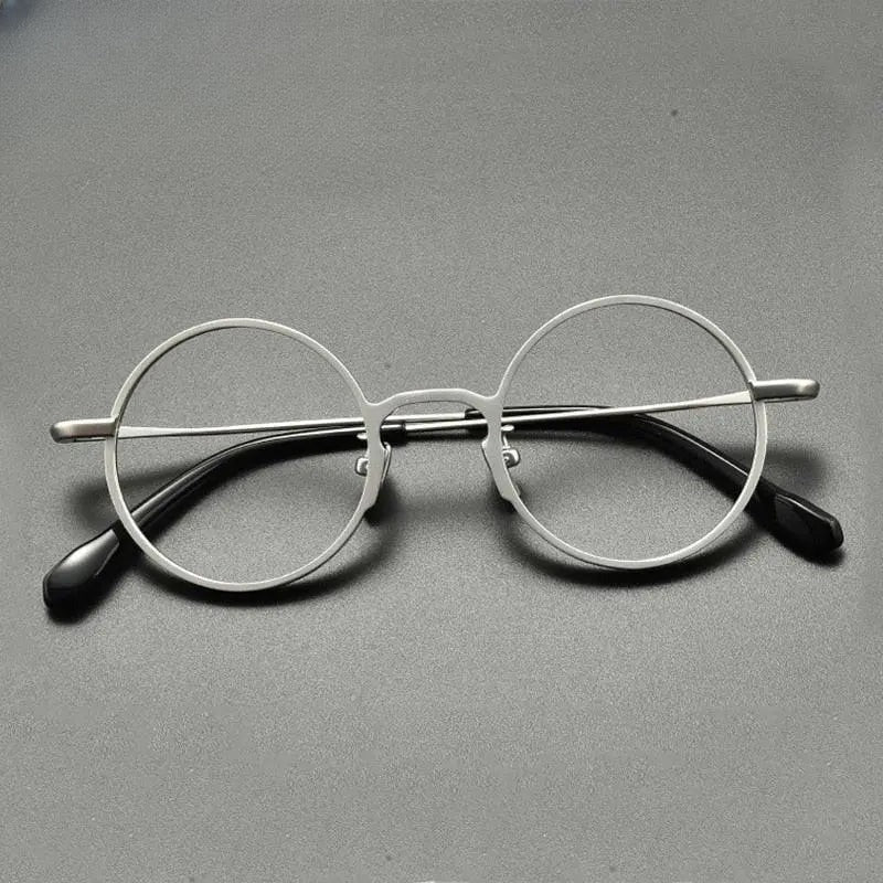Unisex Round Full Rim Titanium Prescription Glasses Gxyj847 — view 2 | Rx Spectacle