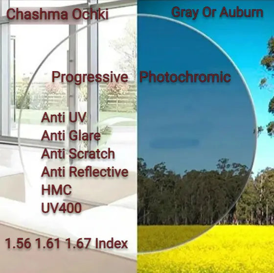 Photochromic Progressive Lenses — view 1 | Rx Spectacle