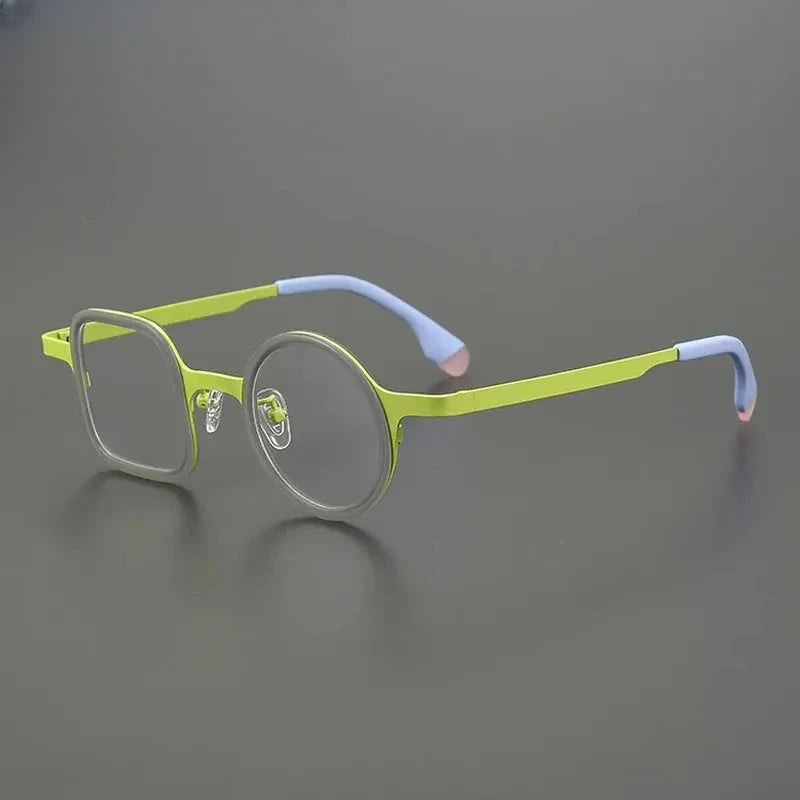 Women's Square Full Rim Titanium Prescription Glasses Gxyj185886 — view 5 | Rx Spectacle