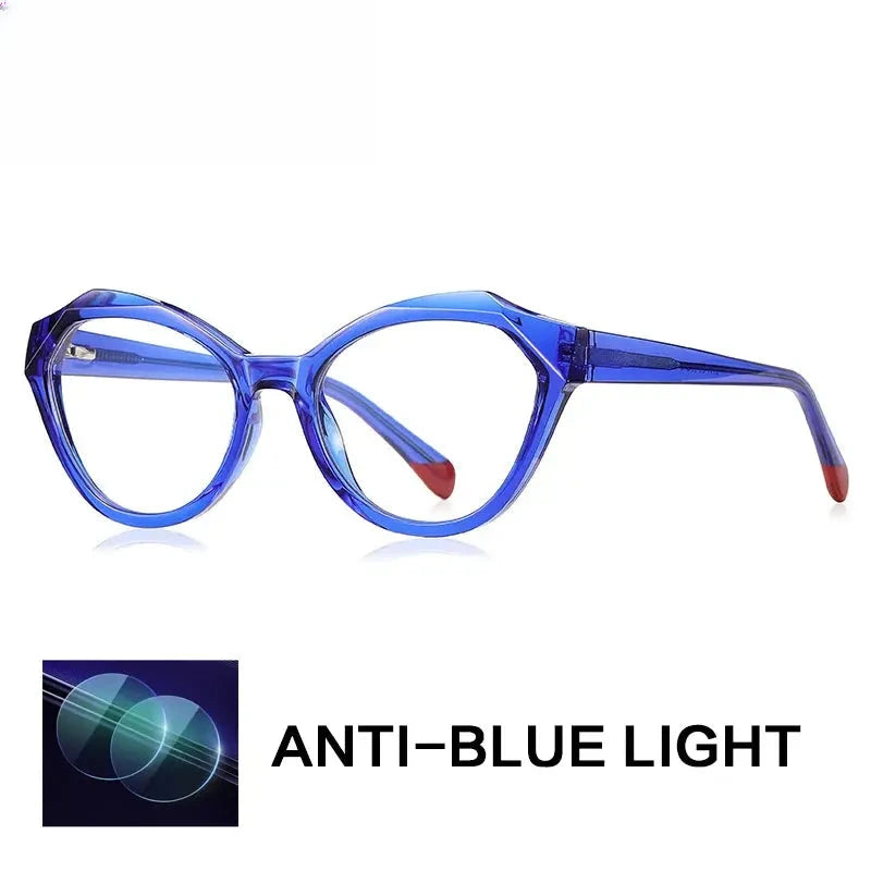 Women's Oval Full Rim Titanium Reading Glasses G2141 — view 4 | Rx Spectacle