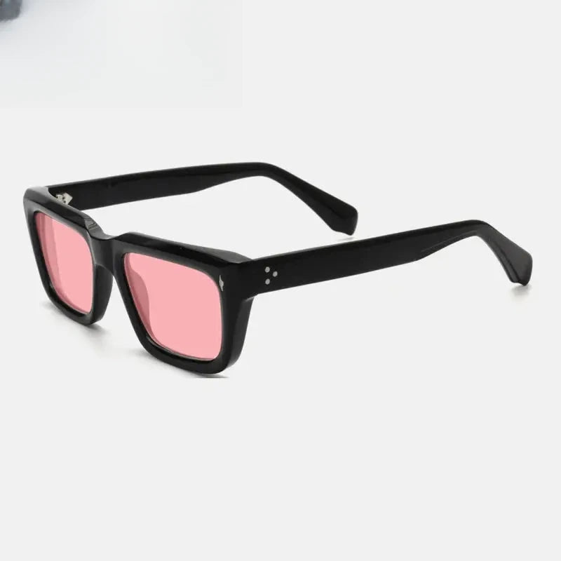 Unisex Square Full Rim Acetate Prescription Glasses Mo13 — view 8 | Rx Spectacle