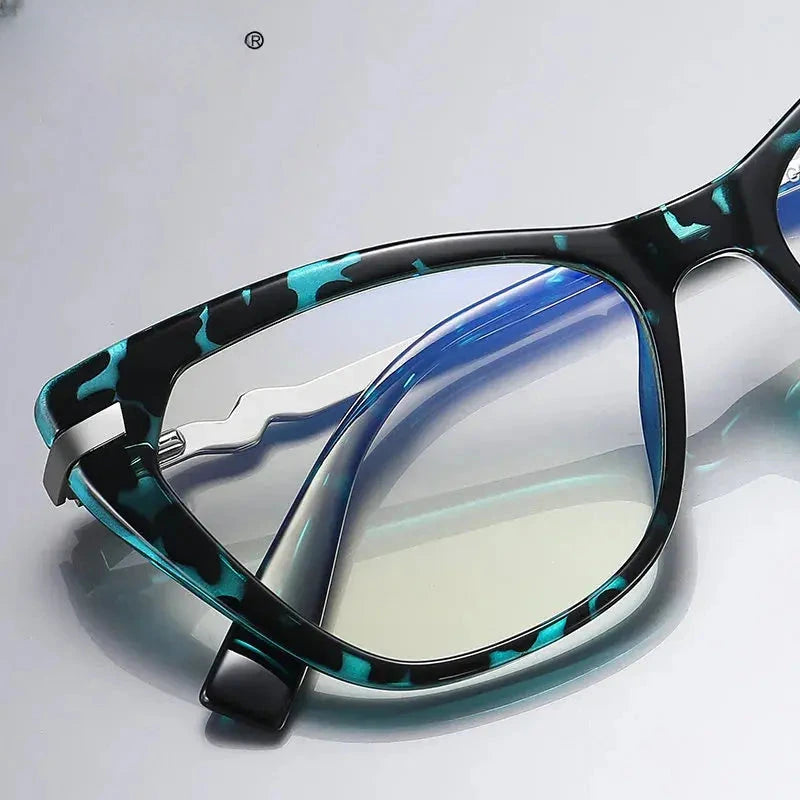 Women's Cat Eye Full Rim Titanium Reading Glasses 2107 — view 2 | Rx Spectacle