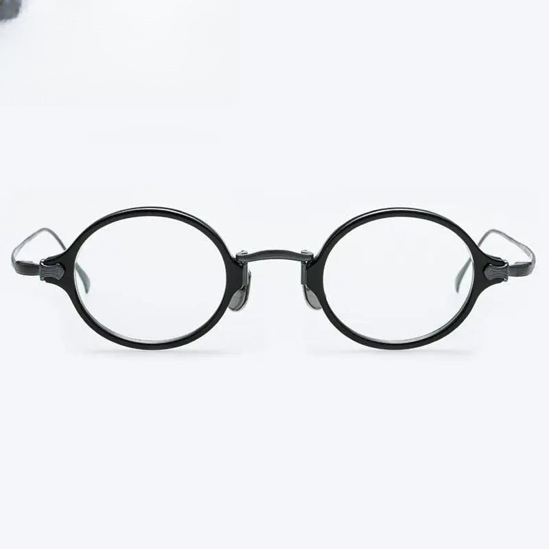 Unisex Round Full Rim Titanium Prescription Glasses Gxyj969 — view 3 | Rx Spectacle