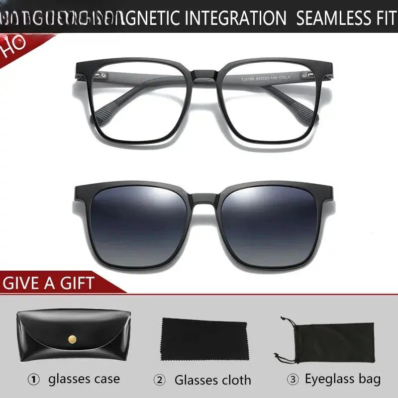 Unisex Square Full Rim Titanium Reading Glasses Tj2190 — view 10 | Rx Spectacle
