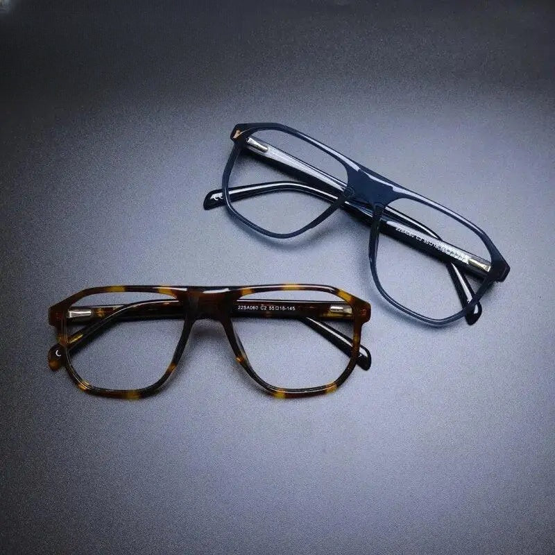 Unisex Square Full Rim Acetate Prescription Glasses Gxyj1135 — view 3 | Rx Spectacle