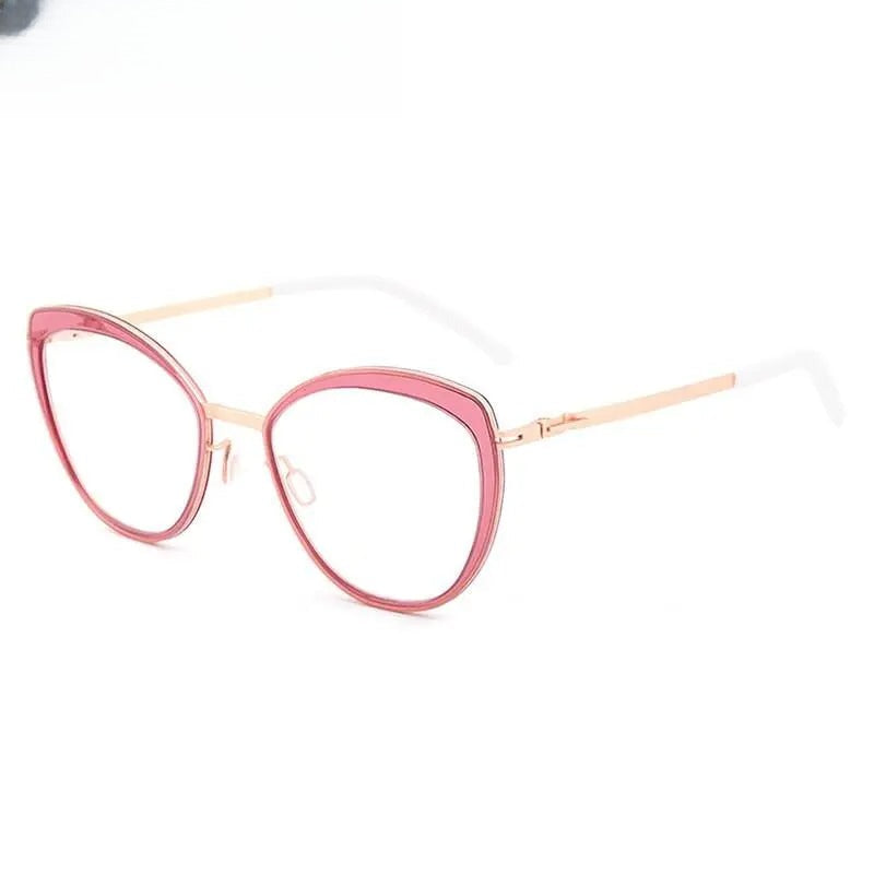 Women's Cat Eye Full Rim Acetate Prescription Glasses 8908 — view 3 | Rx Spectacle
