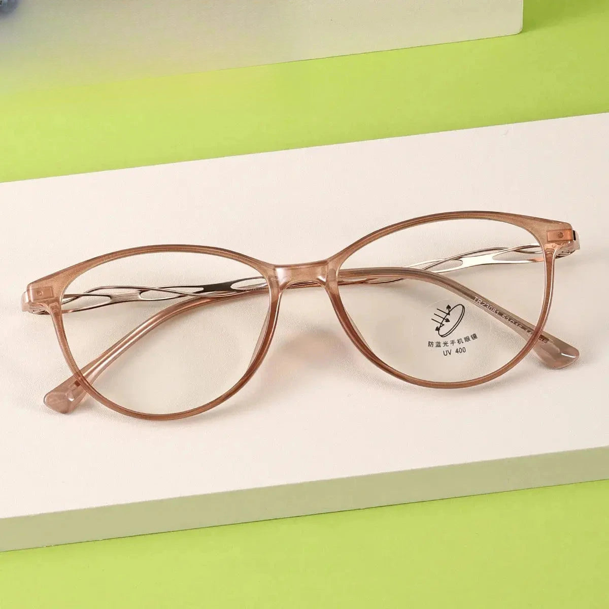 Women's Oval Full Rim TR90 Prescription Glasses 23081 — view 1 | Rx Spectacle