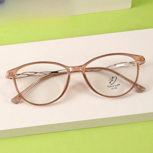 Women's Oval Full Rim TR90 Prescription Glasses 23081 — view 1 | Rx Spectacle