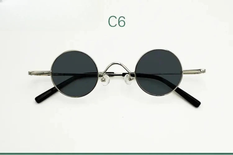 Unisex Round Full Rim Alloy Prescription Glasses 3836 — view 8 | Rx Spectacle