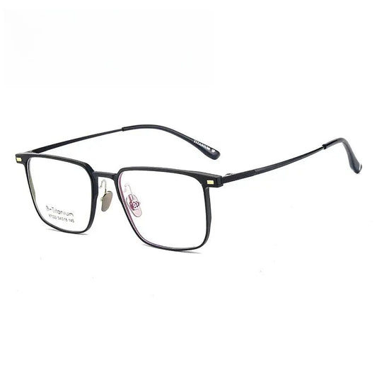 Men's Square Full Rim Titanium Prescription Glasses 787022 — view 1 | Rx Spectacle