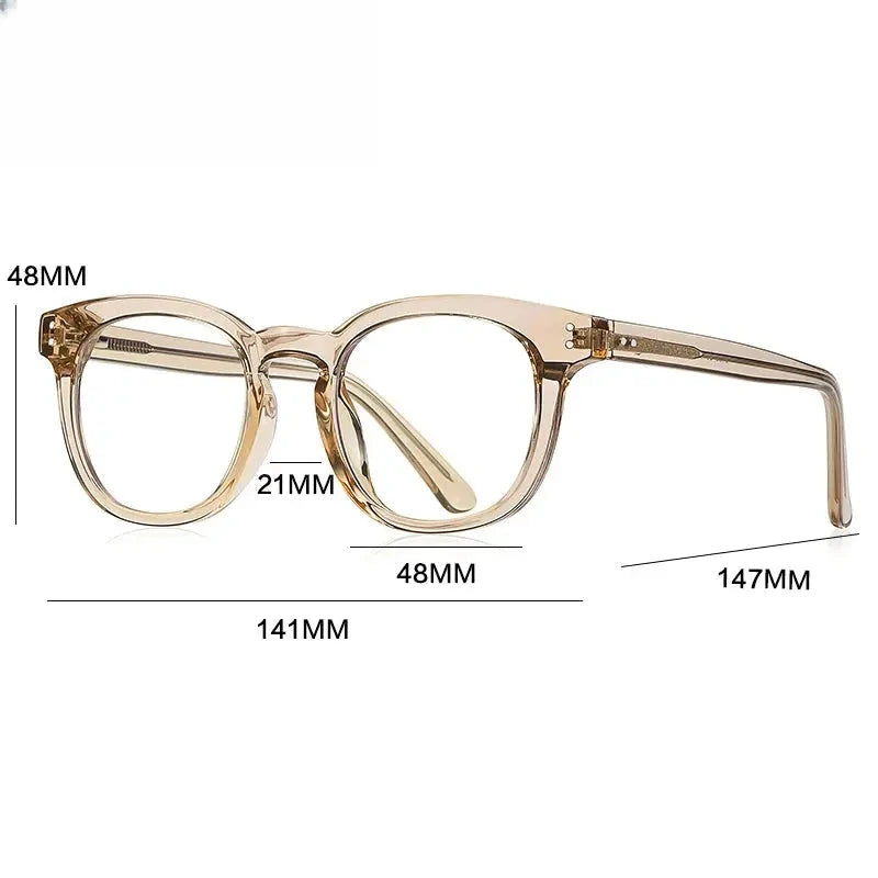 Unisex Square Full Rim Titanium Reading Glasses Gxyj2125 — view 2 | Rx Spectacle