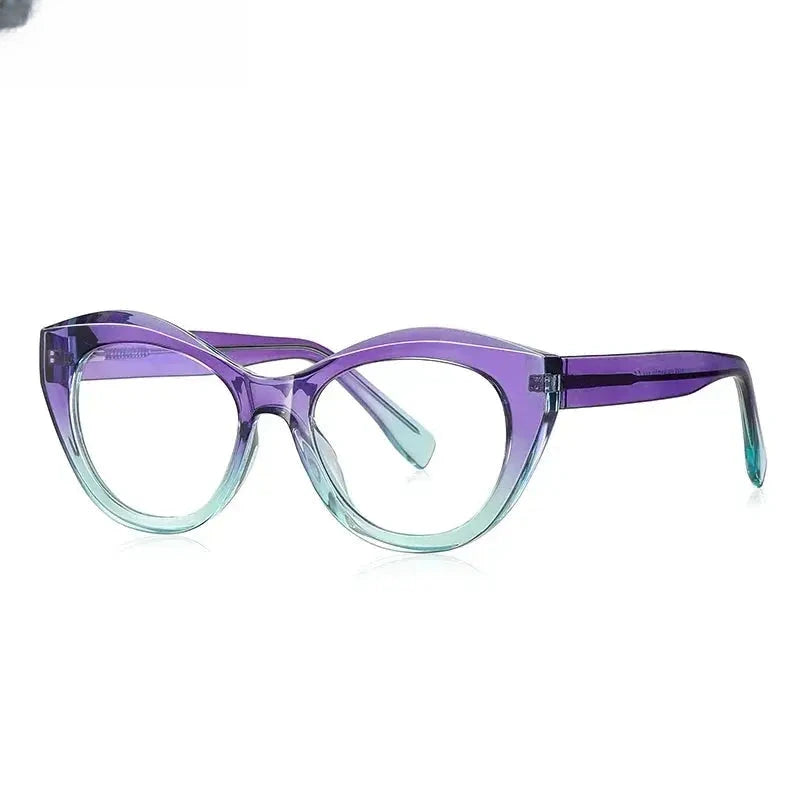 Women's Cat Eye Full Rim Reading Glasses Pfd2168 — view 11 | Rx Spectacle