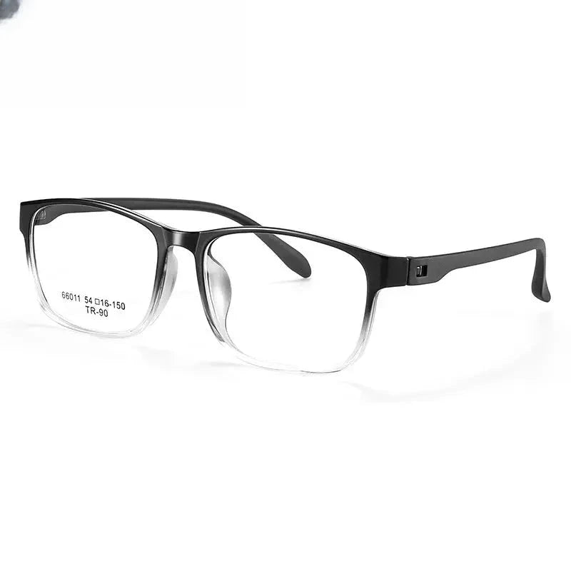 Unisex Square Full Rim Titanium Prescription Glasses 966011 — view 7 | Rx Spectacle