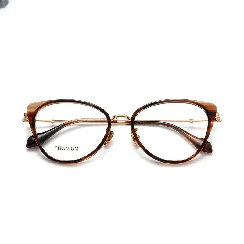 Women's Cat Eye Full Rim Acetate Prescription Glasses 66024 — view 5 | Rx Spectacle