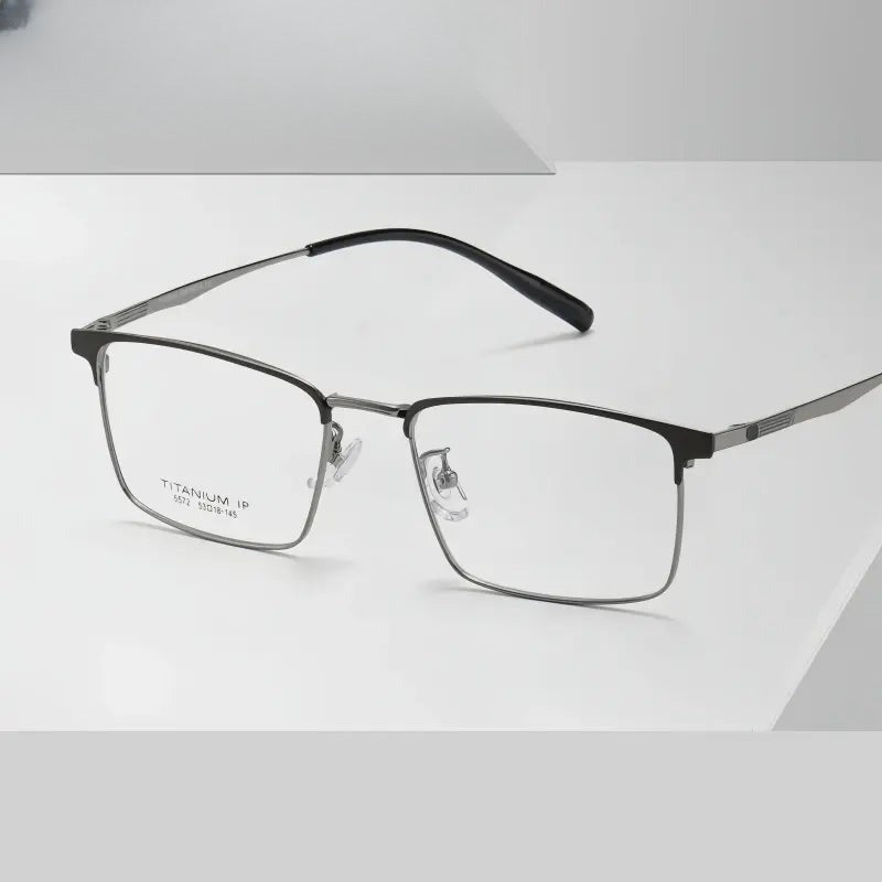 Women's Polygon Full Rim Titanium Prescription Glasses 365572 — view 1 | Rx Spectacle
