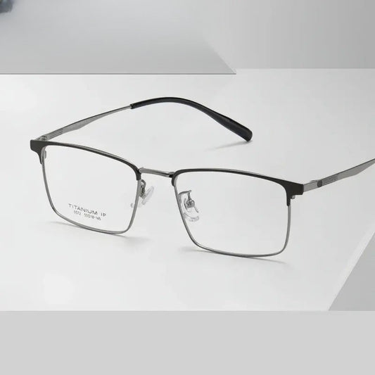 Women's Polygon Full Rim Titanium Prescription Glasses 365572 — view 1 | Rx Spectacle
