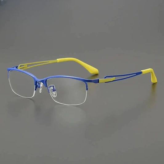 Women's Browline Semi-Rimless Titanium Prescription Glasses Gx185867 — view 1 | Rx Spectacle