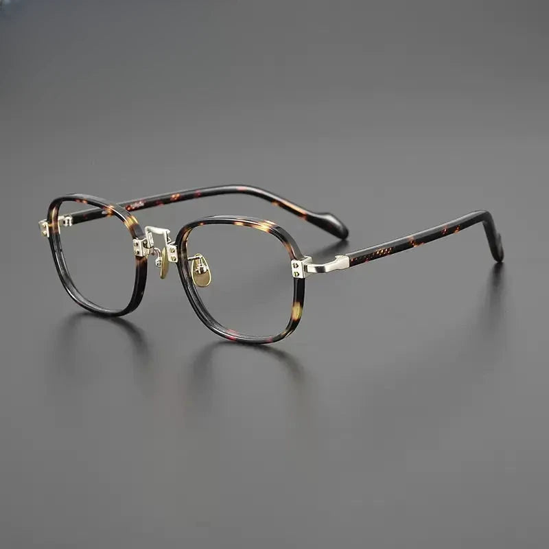 Unisex Square Full Rim Titanium Prescription Glasses Gxyj1217 — view 1 | Rx Spectacle
