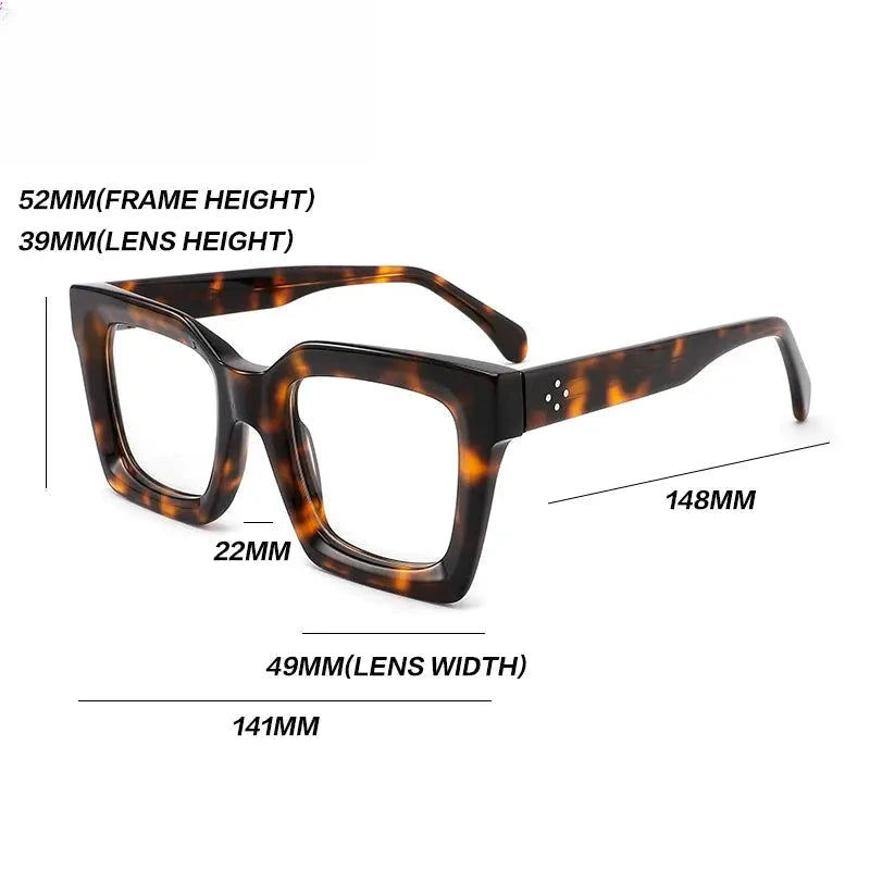 Unisex Square Full Rim Acetate Reading Glasses 882215 — view 2 | Rx Spectacle