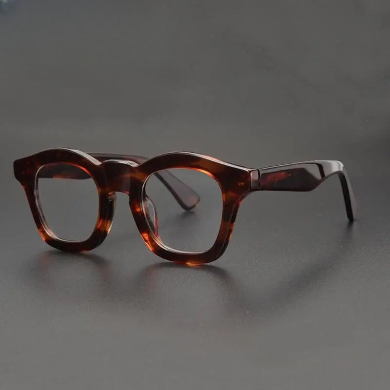 Unisex Round Full Rim Acetate Prescription Glasses Zxyj16 — view 2 | Rx Spectacle