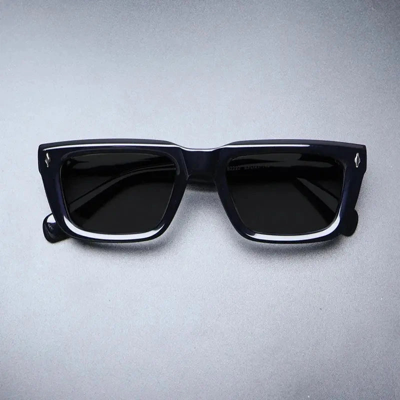 Unisex Square Full Rim Acetate Prescription Glasses Mo13 — view 1 | Rx Spectacle