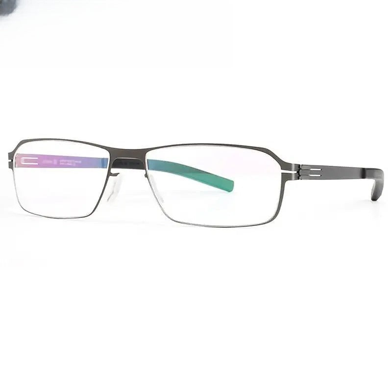 Men's Full Rim Alloy Screwless Prescription Glasses LDBG1 — view 1 | Rx Spectacle