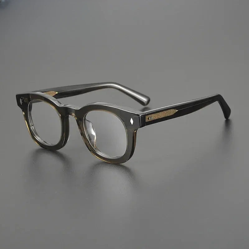 Unisex Square Full Rim Acetate Prescription Glasses Gxyj1537 — view 5 | Rx Spectacle