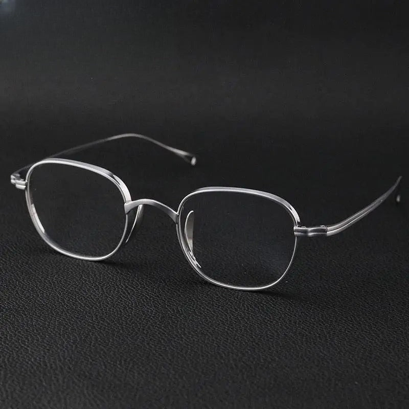 Men's Square Full Rim Titanium Prescription Glasses Gxyj258 — view 2 | Rx Spectacle