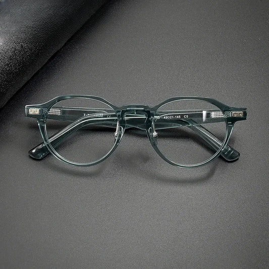 Unisex Round Full Rim Acetate Prescription Glasses 322750 — view 1 | Rx Spectacle