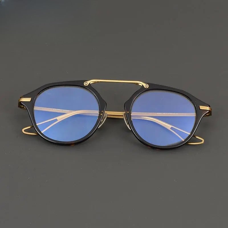 Unisex Irregular Full Rim Titanium Prescription Glasses Gxyj874 — view 1 | Rx Spectacle