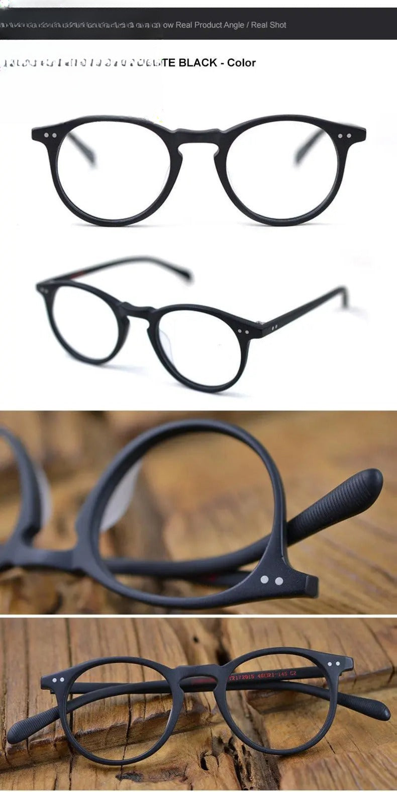 Men's Round Full Rim Acetate Prescription Glasses 2172015 — view 20 | Rx Spectacle