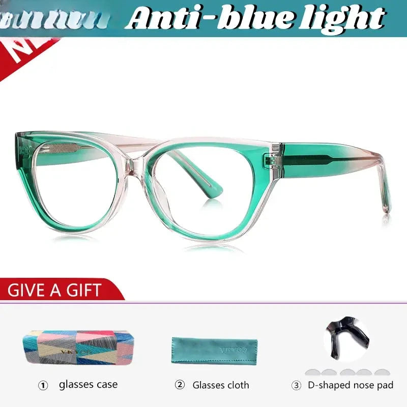 Unisex Oval Full Rim Titanium Reading Glasses 97020 — view 4 | Rx Spectacle