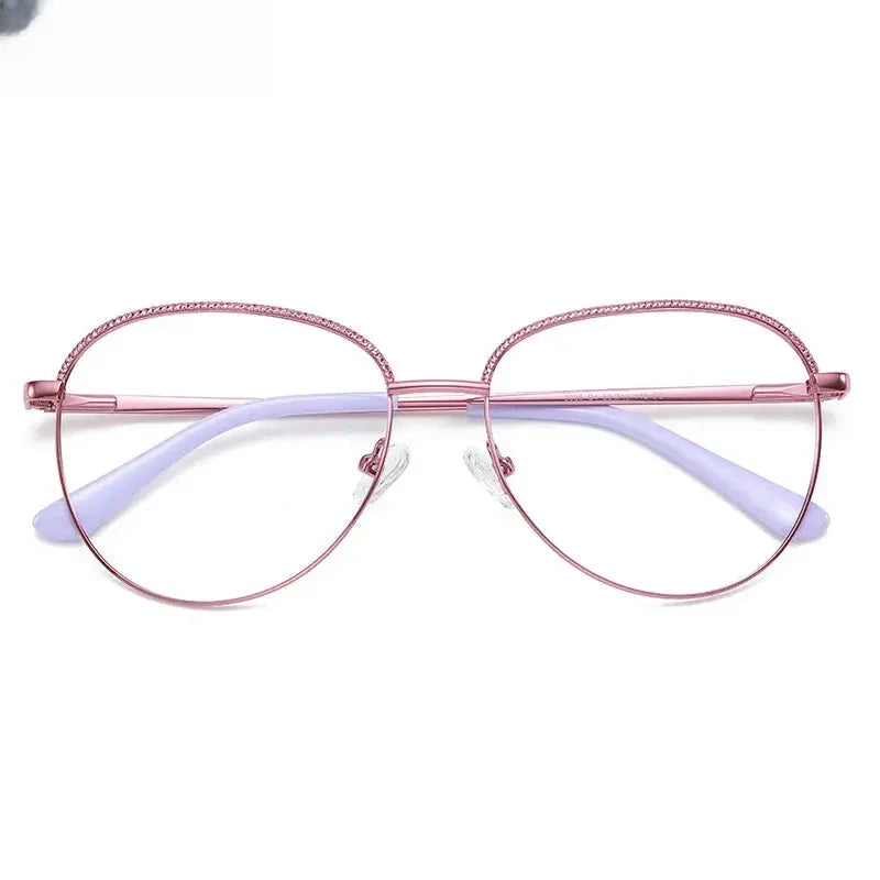 Women's Square Full Rim Alloy Reading Glasses 3036 — view 9 | Rx Spectacle