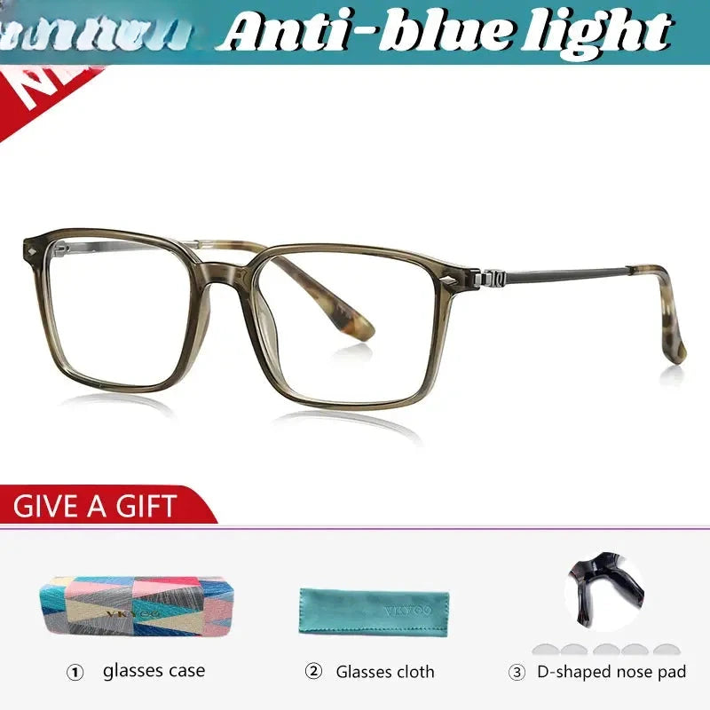 Women's Square Full Rim TR90 Reading Glasses 77238 — view 3 | Rx Spectacle