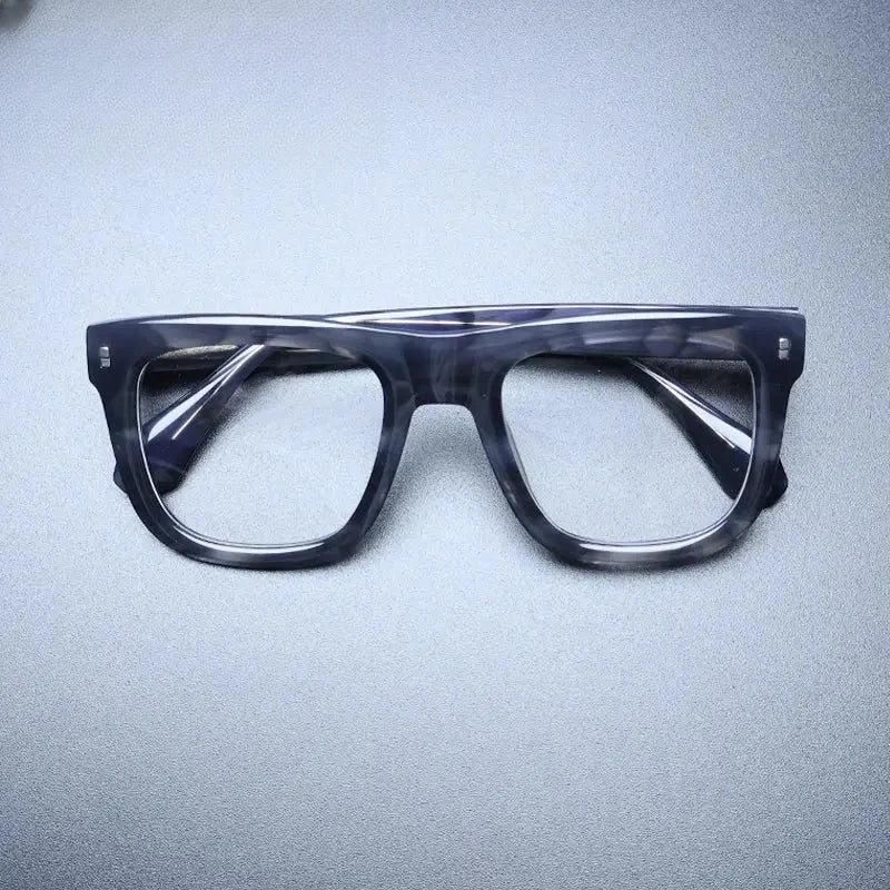Unisex Square Full Rim Acetate Oversized Prescription Glasses Gxyj1230 — view 3 | Rx Spectacle
