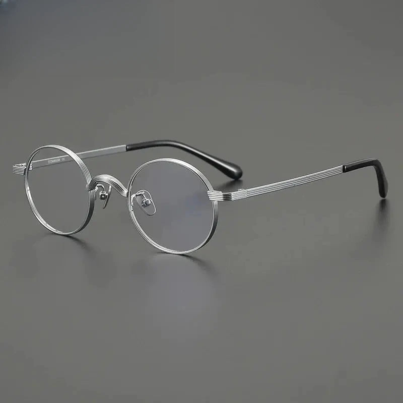 Women's Oval Full Rim Titanium Prescription Glasses Gxyj2116 — view 4 | Rx Spectacle