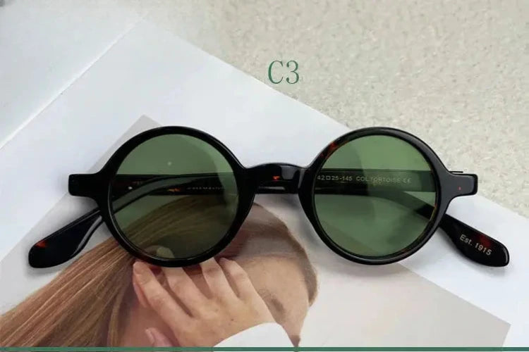 Unisex Round Full Rim Acetate Prescription Glasses 4225s — view 9 | Rx Spectacle