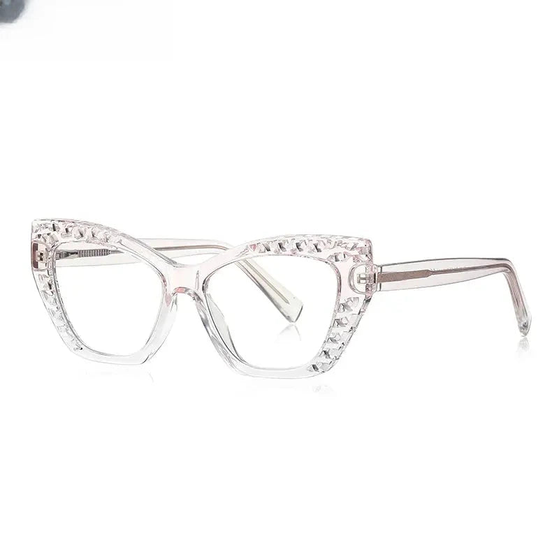 Women's Cat Eye Full Rim TR90 Reading Glasses 2182 — view 8 | Rx Spectacle