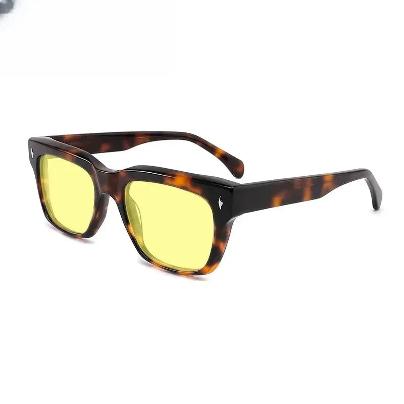 Unisex Square Full Rim Acetate Prescription Glasses Mo15 — view 18 | Rx Spectacle