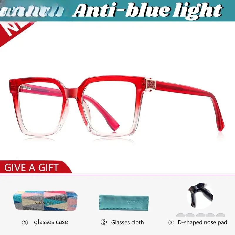 Women's Square Full Rim TR90 Reading Glasses 632281 — view 9 | Rx Spectacle
