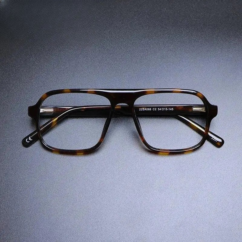 Unisex Square Full Rim Acetate Prescription Glasses Gxyj1133 — view 2 | Rx Spectacle