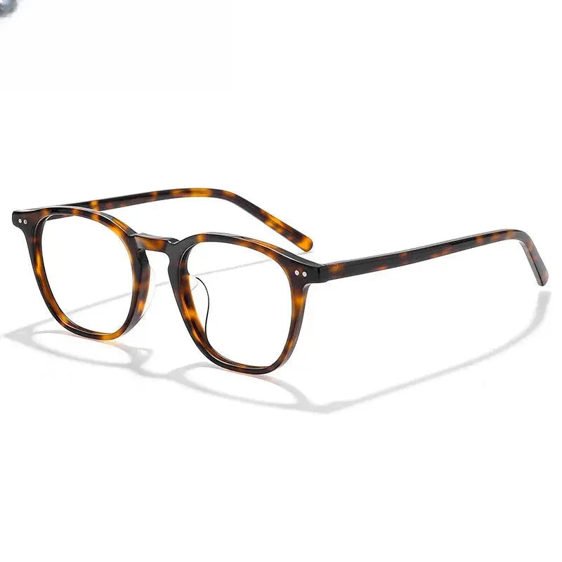 Unisex Round Full Rim Acetate Prescription Glasses 409603 — view 4 | Rx Spectacle