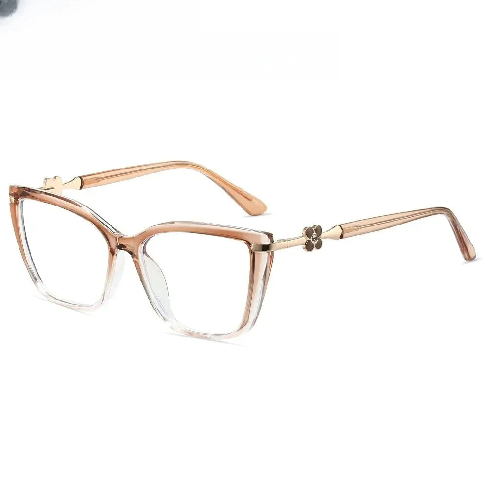 Women's Butterfly Full Rim Titanium Prescription Glasses 783004 — view 8 | Rx Spectacle